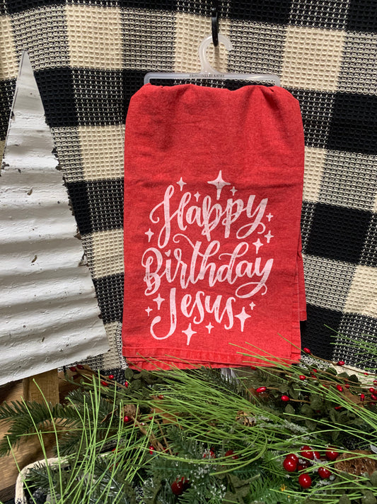 Dish Towel - Happy Birthday Jesus